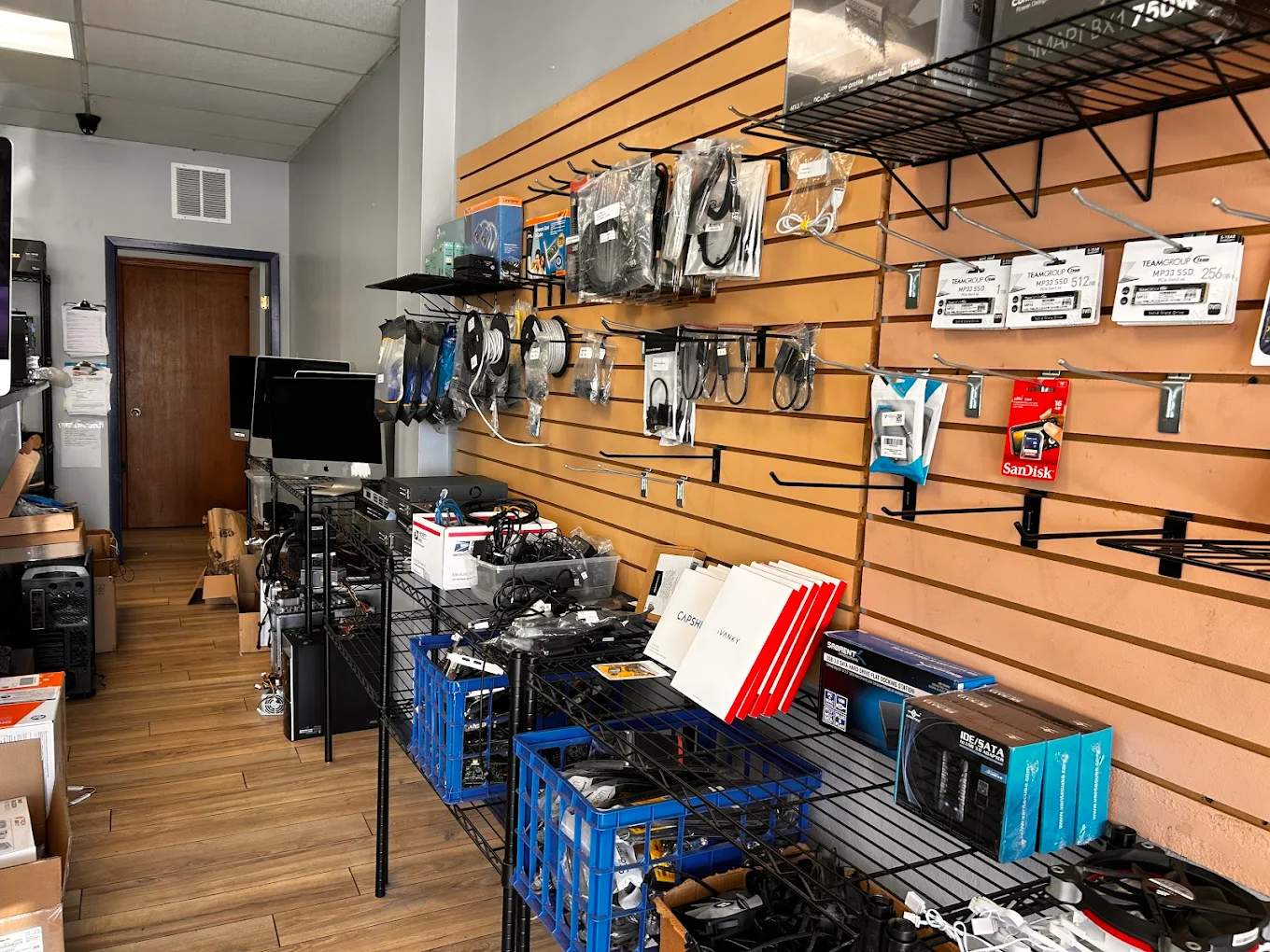 PC Tune-Ups store interior - service counter