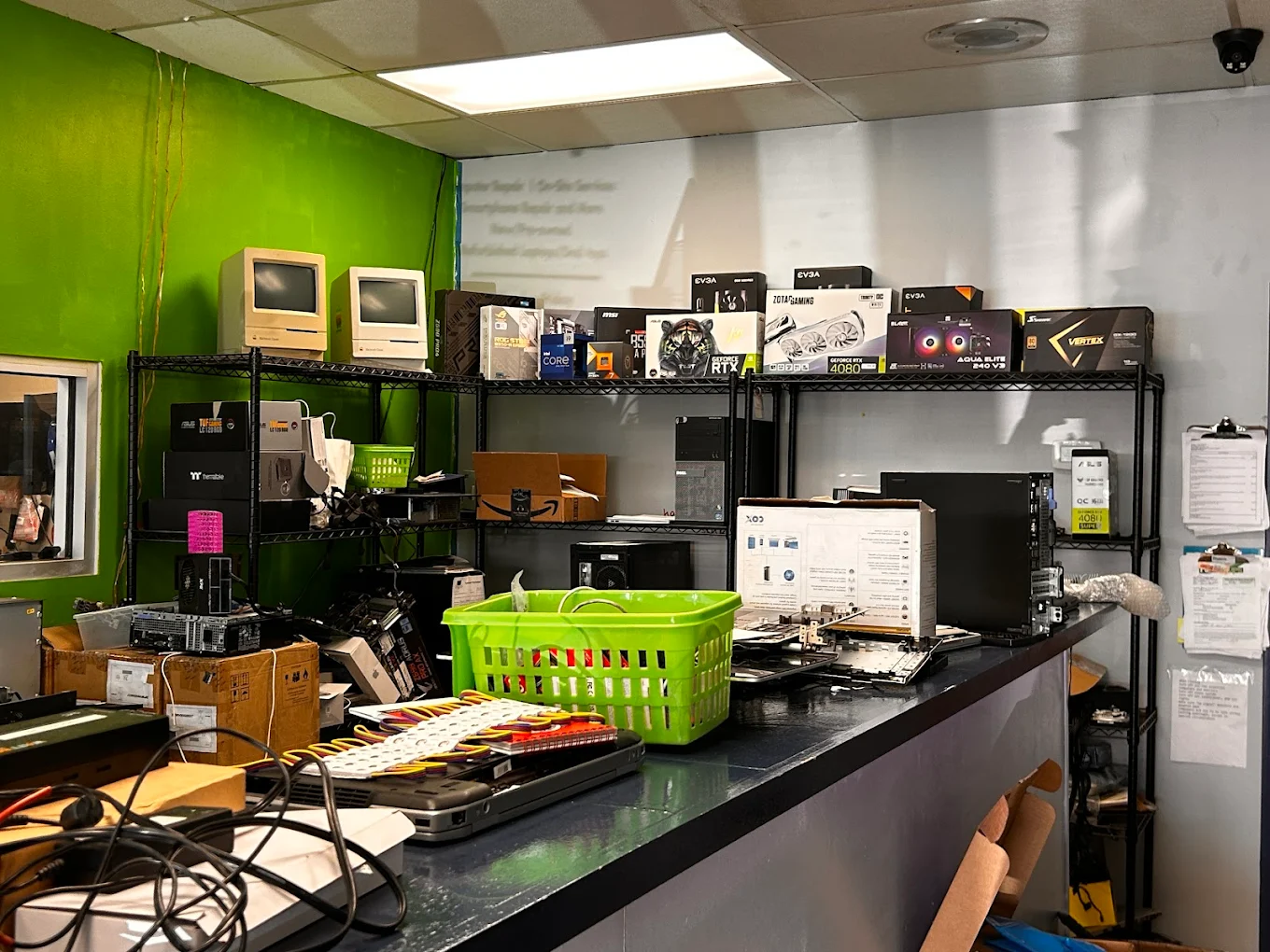 PC Tune-Ups store interior - repair area